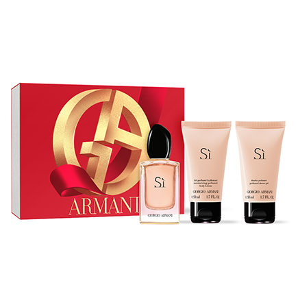Giorgio Armani Si Set (Eau de Parfum 50ml + Shower Gel 50ml + Body Milk 50ml)