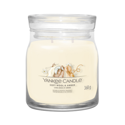 Yankee Candle SOFT WOOL & AMBER Signature Jar